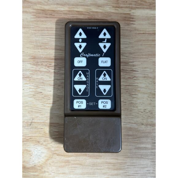 Remote Control Replacement for Craftmatic 1 Adjustable Bed Base - Picture 1 of 3